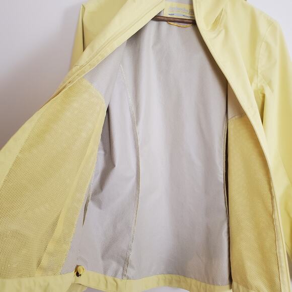 Avalanche Butter Yellow Zip Up Rain Jacket Windbreaker Womens Medium - Picture 9 of 12